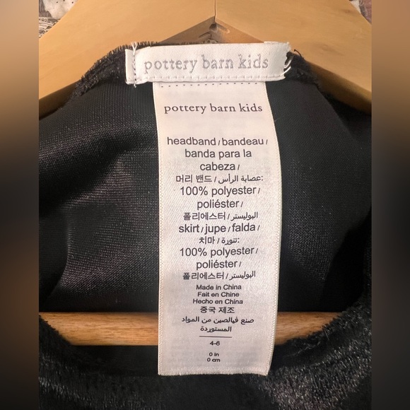 Pottery Barn Kids Orange and Black Butterfly Kids 4-6 Tutu Dress Costume - Picture 7 of 7